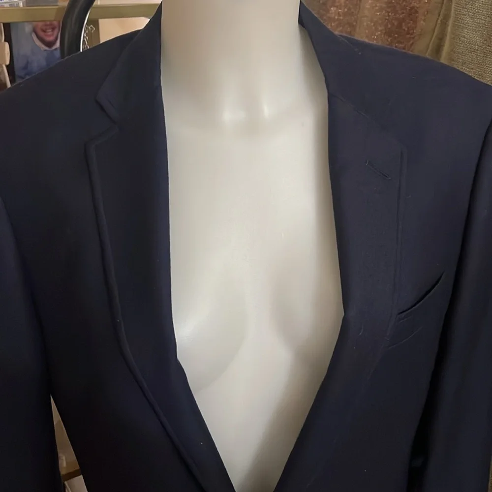 J.Crew Ludlow Suit Jacket 100% American Wool Blue 36R